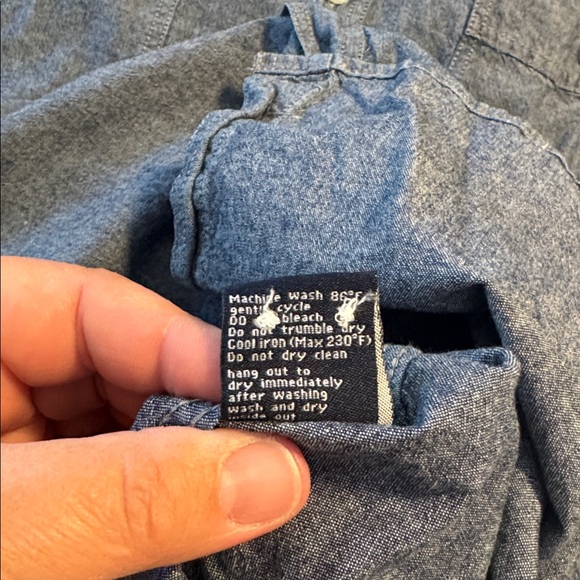 Southern Proper Men's Button Down Shirt Blue Chambray Size XXL - Picture 13 of 13